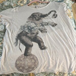 Magnolia Pearl Rare Balancing Act Elephant Tee Shirt. 🎆